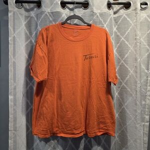 Hanes Vibrant Orange Men's Short Sleeve Tee